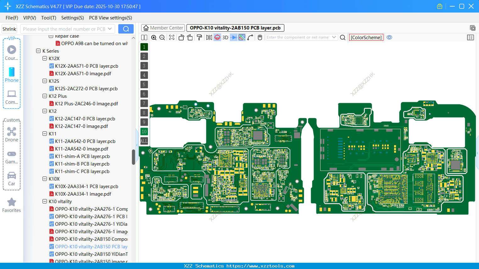 OPPO-K10 Vitality-2AB150 PCB Layer